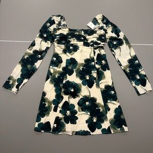 Abercrombie & Fitch Emerson Poplin Puff Sleeve Mini Dress